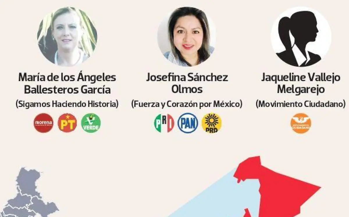 Tres candidatas sin experiencia federal compiten por la diputación en el Distrito 03